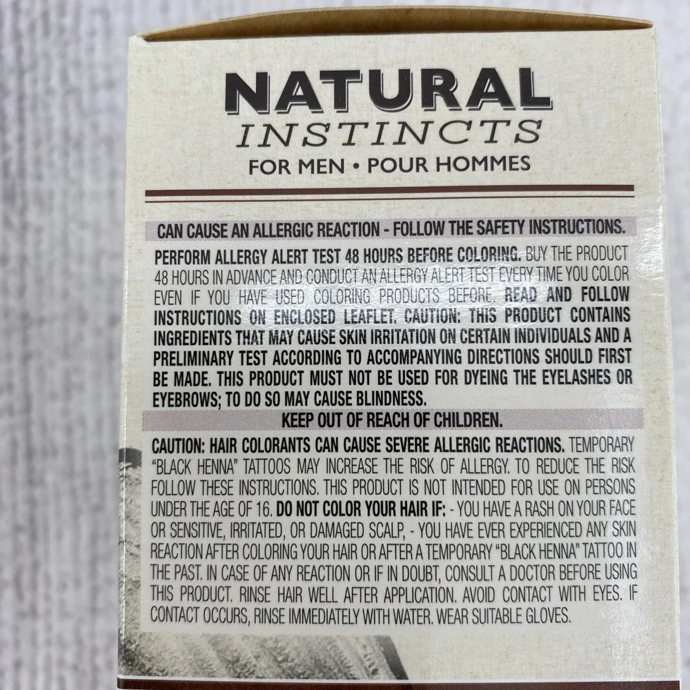 Clairol Natural Instincts For Men M13 DARK BROWN Hair Color Kit (Lot of 2)